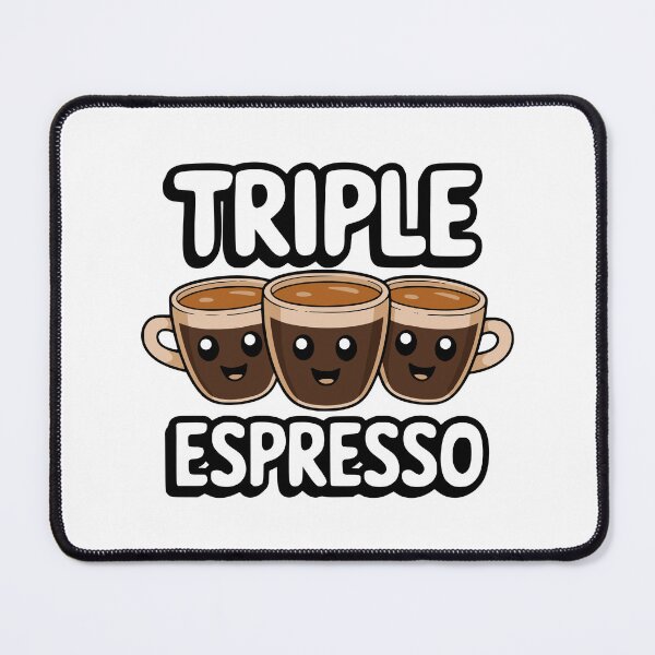Item preview, Cute Triple Espresso Cartoon designed and sold by PMCreative.