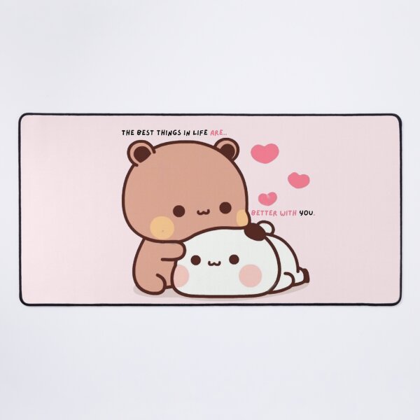 Item preview, The Best Things In Life Are Better With You Baby Panda Bear Brownie Sugar True Love BuBu DuDu Mochi Milk peach Valentine xmas goma Couple 2025 designed and sold by BrightStreets.