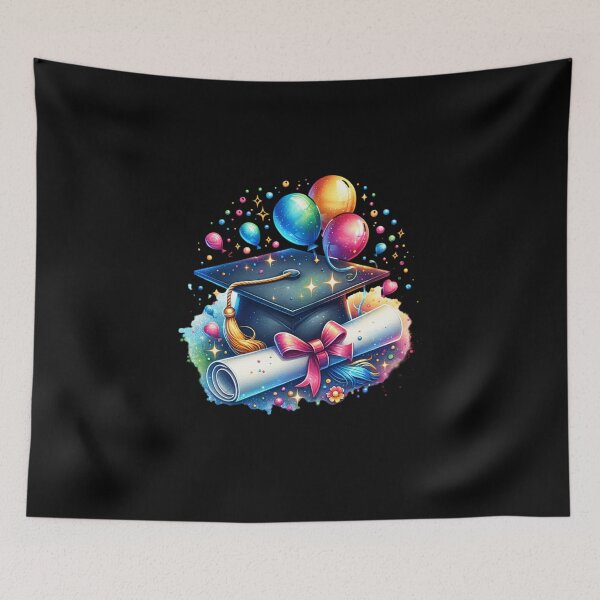 Item preview, Graduation Cap Cheers – Happy Graduation Design designed and sold by artedigital99.