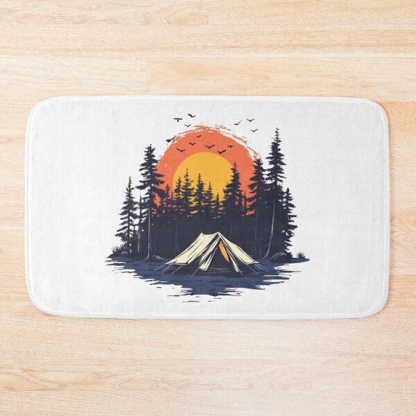 Item preview, Camping In Nature Landscape designed and sold by NicolasGlowArt.