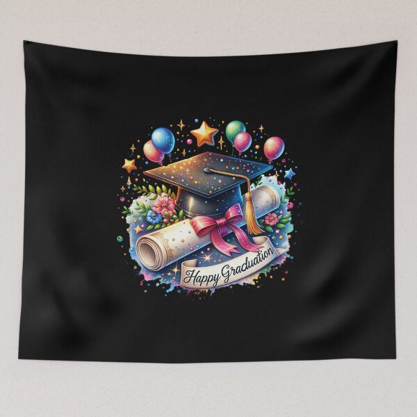 Item preview, Happy Graduation Cap Design designed and sold by artedigital99.