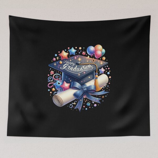 Item preview, Graduation Glory – Happy Graduation Cap Design designed and sold by artedigital99.