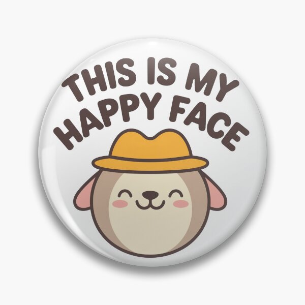 Aperçu de l'œuvre C'est mon visage heureux, drôle, humour créée et vendue par Simplehue.