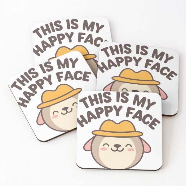 Item preview, This Is My Happy Face, Funny , Humor  designed and sold by Simplehue.