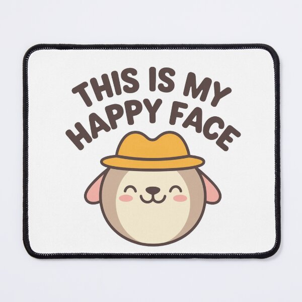 Item preview, This Is My Happy Face, Funny , Humor designed and sold by Simplehue.