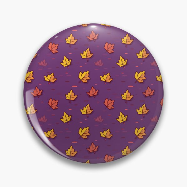Item preview, Patrón de hojas de arce sobre un fondo morado designed and sold by Tech Tones.