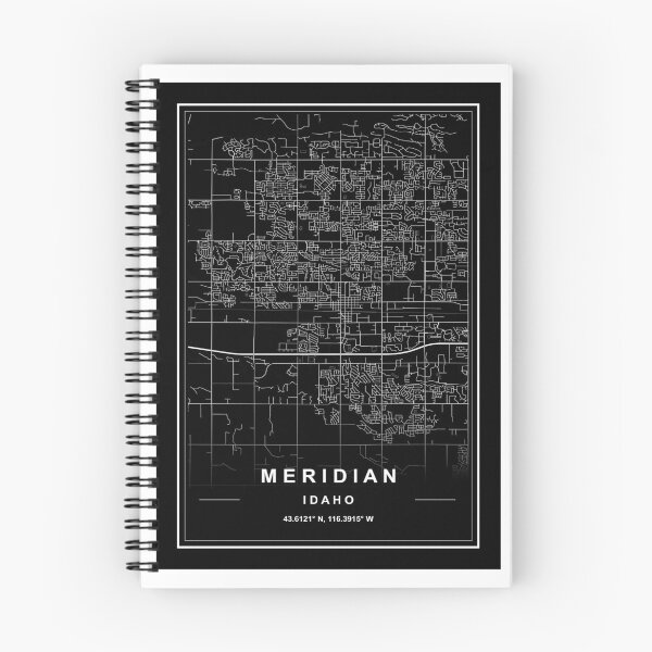 Item preview, Meridian City Map designed and sold by SHAMPAIN-ART-CO.