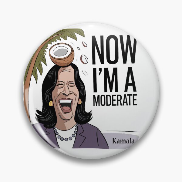 Item preview, Funny Kamala Harris Moderate after Coconut on Head designed and sold by Nature's Fancy.