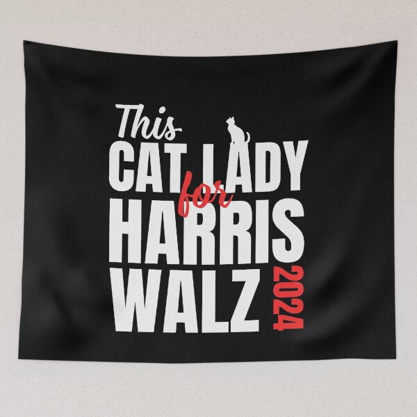 Item preview, This Cat Lady Harris Walz For 2024 designed and sold by Only Legends.