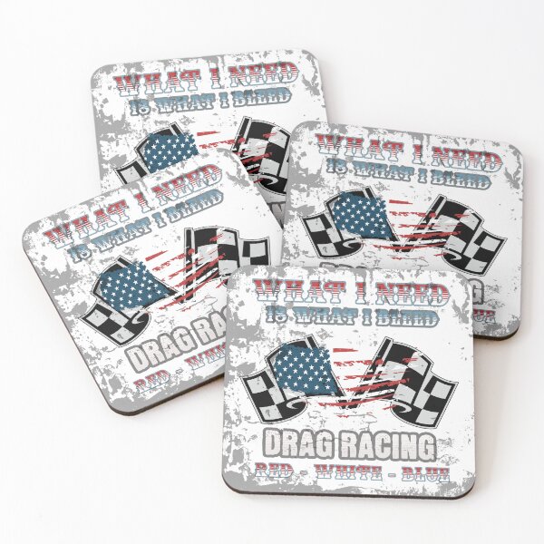 Item preview, What I Need Is What I Bleed Drag Racing Red White And Blue designed and sold by DrewRomeoCo.