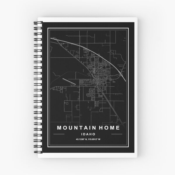 Item preview, Mountain Home City Map designed and sold by SHAMPAIN-ART-CO.