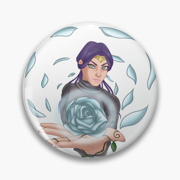 Item preview, Magical woman with an enchanted blue rose (nb) designed and sold by AssortedDrawings.