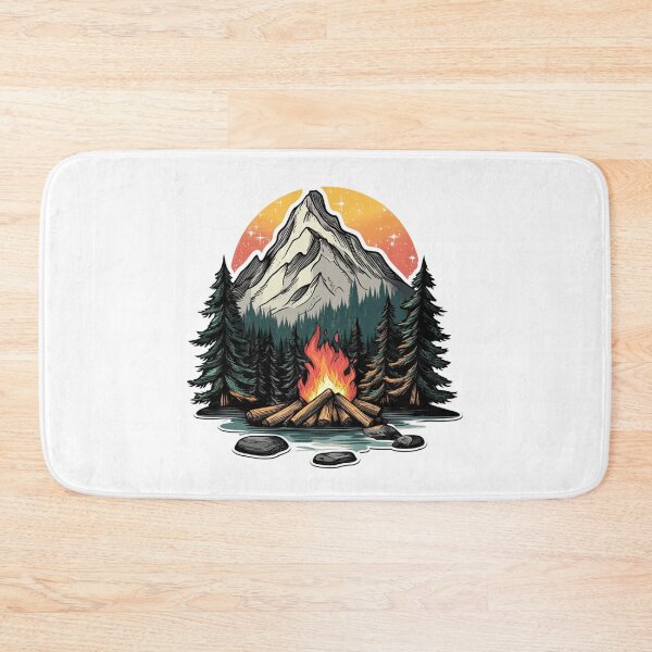 Item preview, Forest Mountains Campfire designed and sold by NicolasGlowArt.