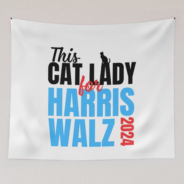 Item preview, This Cat Lady Harris Walz For 2024 designed and sold by Only Legends.