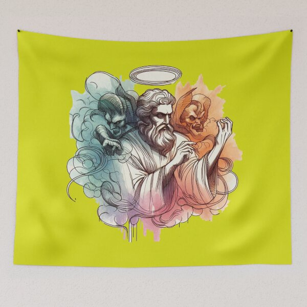 Item preview, Divine Justice 3D Sketch - "Evil Plotters Will Be Destroyed" T-Shirt ,  designed and sold by PaintMeWorld.