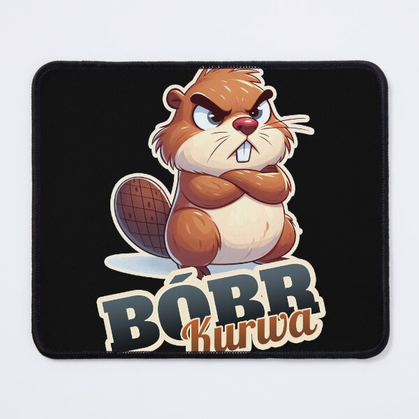 Item preview, Bóbr Kurwa angry, polish, beaver, bober, bobr designed and sold by ThisDress.
