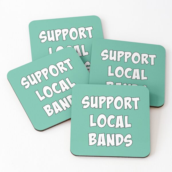 Item preview, Support Local Bands - White designed and sold by slash-graphics.