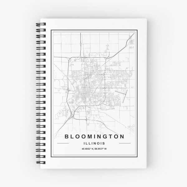 Item preview, Bloomington City Map designed and sold by SHAMPAIN-ART-CO.