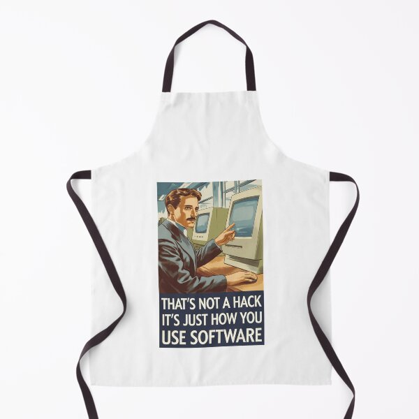 Item preview, Nikola Tesla's Advice for 2024: That's Not a Hack, It's Just How You Use Software - Retro Tech Poster designed and sold by SorryFrog.