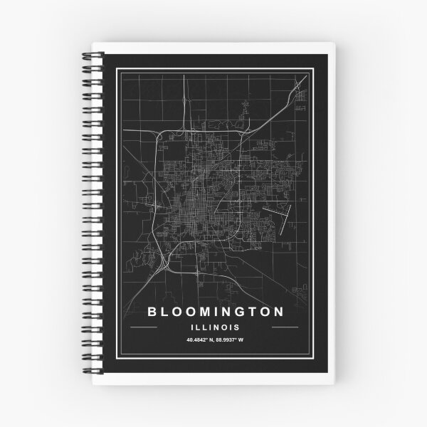 Item preview, Bloomington City Map designed and sold by SHAMPAIN-ART-CO.