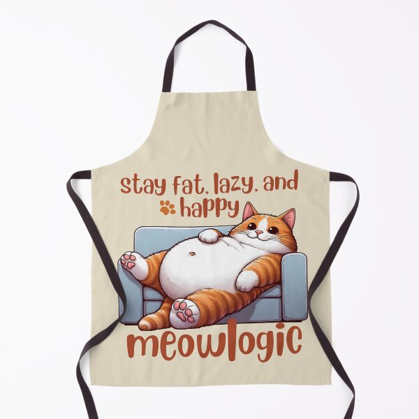 Item preview, stay fat lazy and happy meowlogic science designed and sold by digilabs.