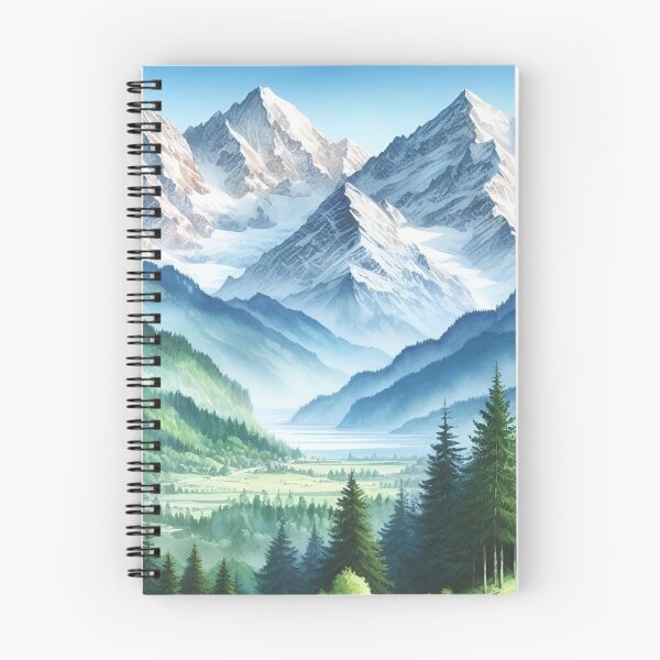 Item preview, Mountains in watercolor designed and sold by mahmoudfarrag.