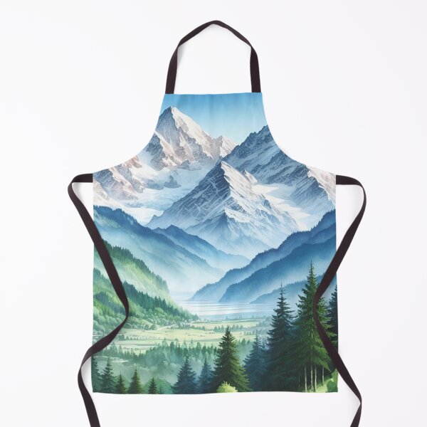 Item preview, Mountains in watercolor designed and sold by mahmoudfarrag.
