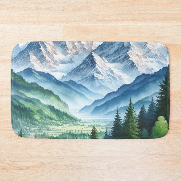 Item preview, Mountains in watercolor designed and sold by mahmoudfarrag.