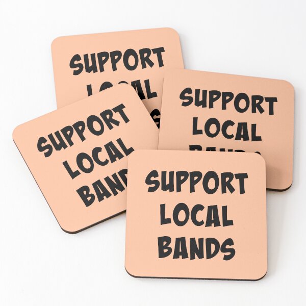 Item preview, Support Local Bands - Black designed and sold by slash-graphics.
