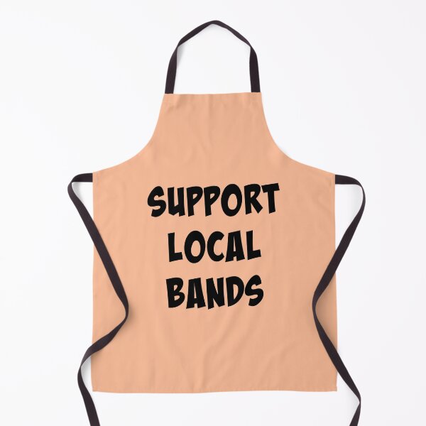 Item preview, Support Local Bands - Black designed and sold by slash-graphics.