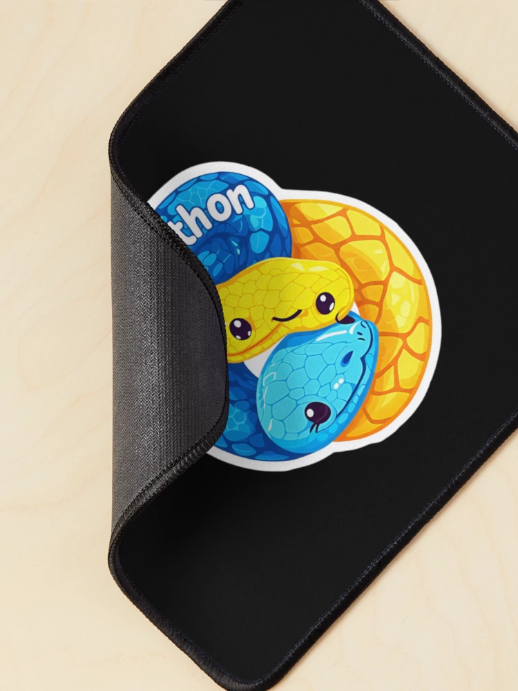 Thumbnail 2 of 5, Mouse Pad, Python AI programming developer stickers designed and sold by codepuns.