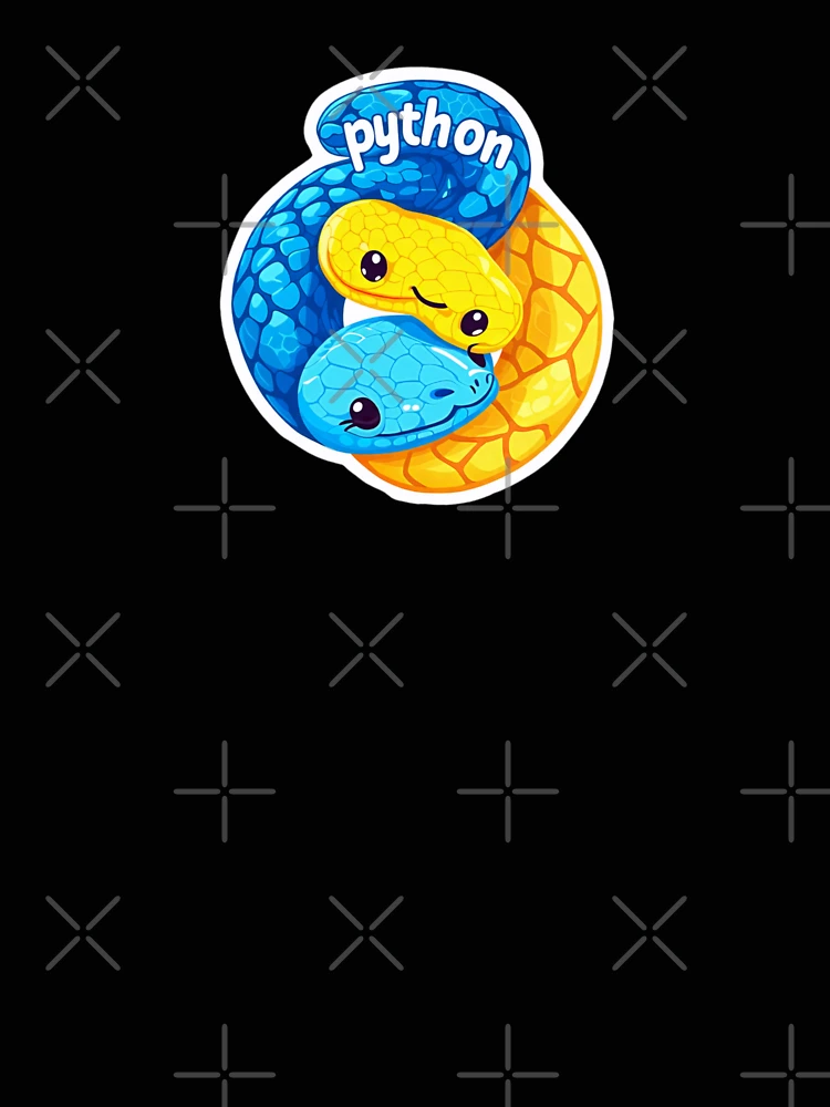 Thumbnail 4 of 4, Relaxed T-Shirt, Python AI programming developer stickers designed and sold by codepuns.