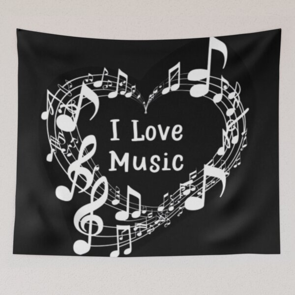 Item preview, I love music designed and sold by catcraftss.