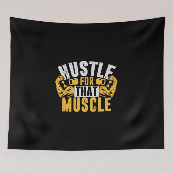 Item preview, Hustle for that muscle designed and sold by Zen Fit.