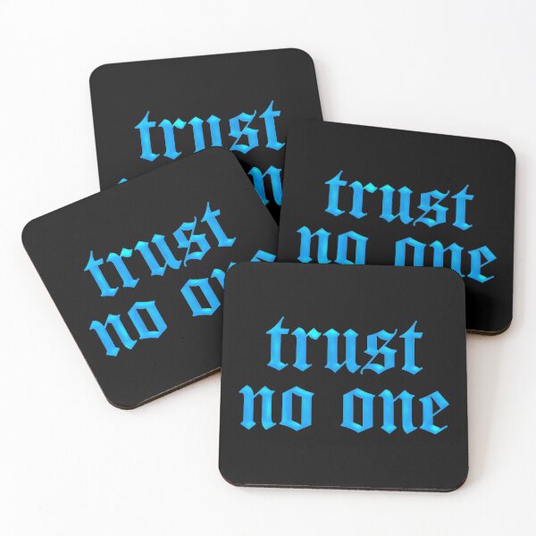 Item preview, Trust No One (black bg) designed and sold by DreamPrintPro.