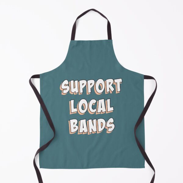 Item preview, Support Local Bands - White with Peach Fuzz designed and sold by slash-graphics.