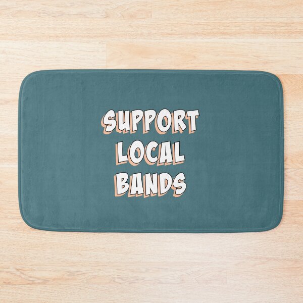 Item preview, Support Local Bands - White with Peach Fuzz designed and sold by slash-graphics.