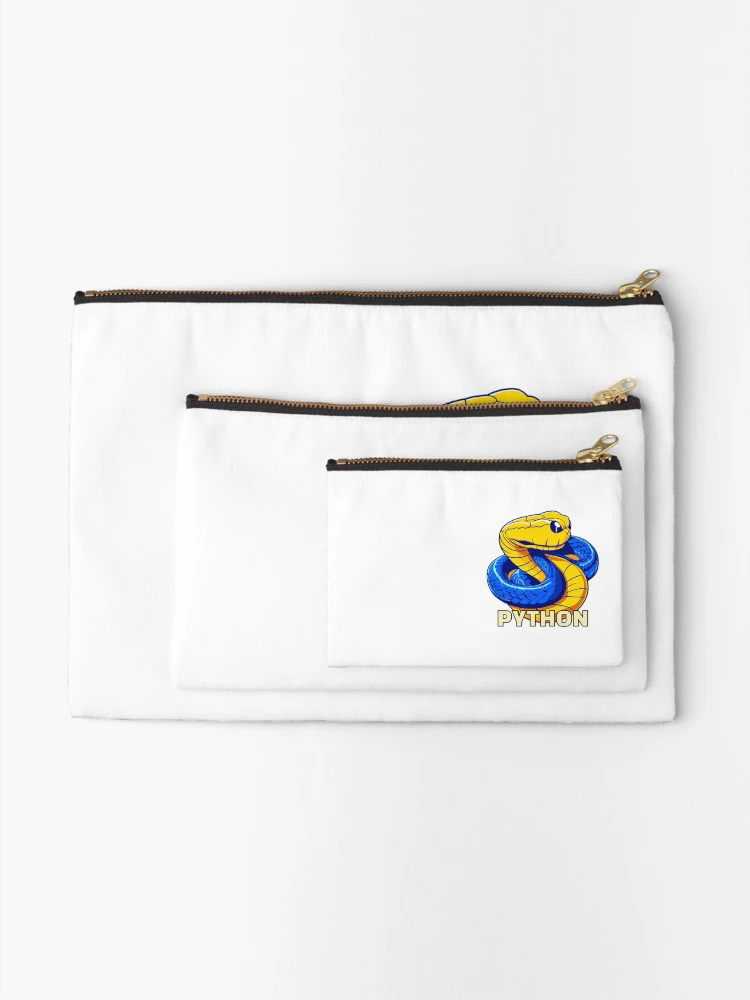 Thumbnail 2 of 4, Zipper Pouch, Python AI programming developer stickers designed and sold by codepuns.