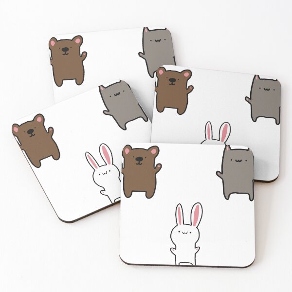 Aperçu de l'œuvre Ours Chat Lapin Mignon créée et vendue par Jelly-and-Bean.