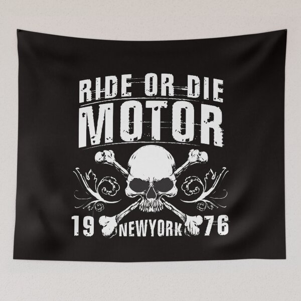 Item preview, Motorcycle Vintage ride or die designed and sold by Jessica  art.