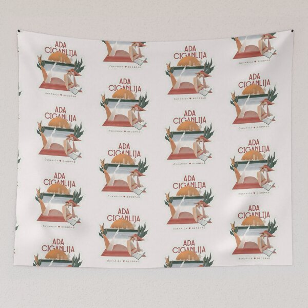 Item preview, Ada Ciganlija Beograd Cukarica Serbia Belgrade Illustration designed and sold by Ratatatts.