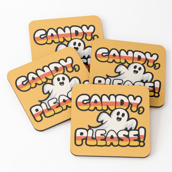 Item preview, Cute Ghost Halloween Candy Please  designed and sold by ShahinurSobuj.