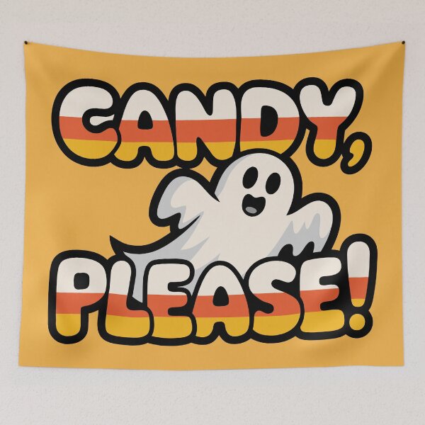 Item preview, Cute Ghost Halloween Candy Please  designed and sold by ShahinurSobuj.