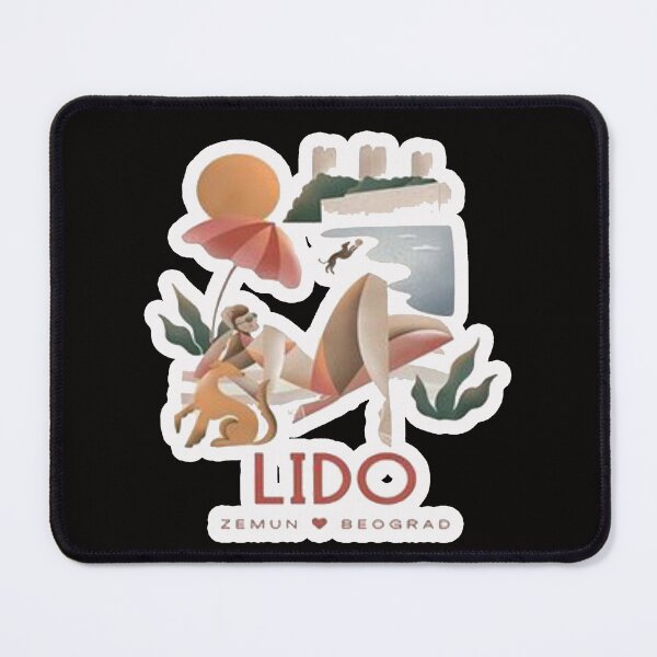 Item preview, Lido Zemun Beograd  Serbia Belgrade Illustration designed and sold by Ratatatts.