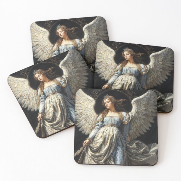 Item preview, Archangel Haniel in Blue Dress designed and sold by AliceWhiteDF.