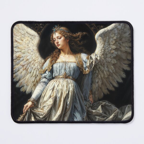 Item preview, Archangel Haniel in Blue Dress designed and sold by AliceWhiteDF.