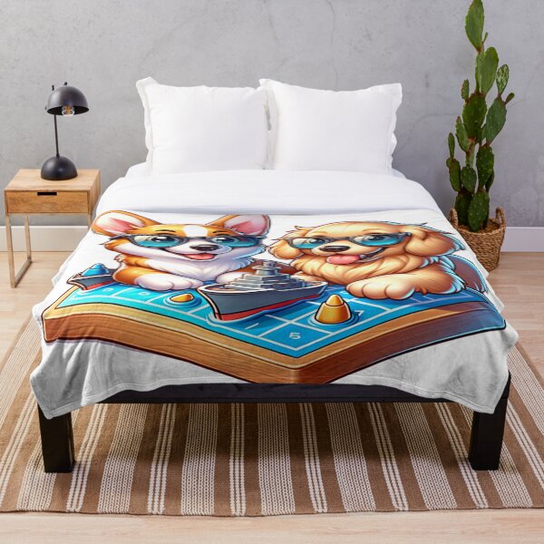 Artikelvorschau, Coole Sonnenbrille Corgi und Golden Retriever spielen Schiffe versenken entworfen und verkauft von MeroroGraphics.
