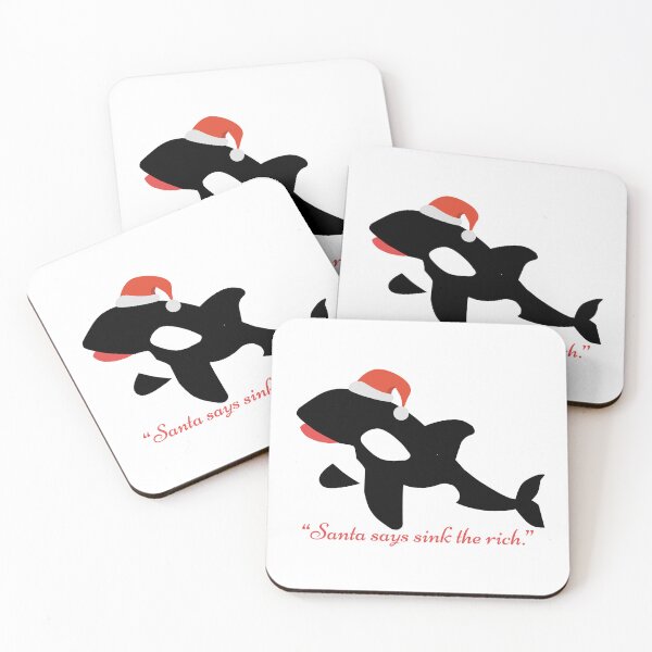 Item preview, Christmas Orca Sink the Rich designed and sold by livelaughhell.