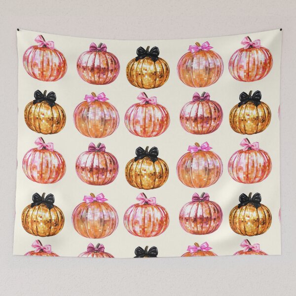 Item preview, Coquette Fall Disco Ball Pumpkins Pack designed and sold by Creative Brat Design Studio.