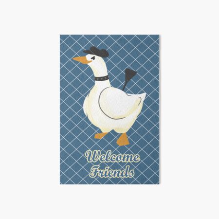 Vintage Kitchen Goose - Leather Edition Art Board Print